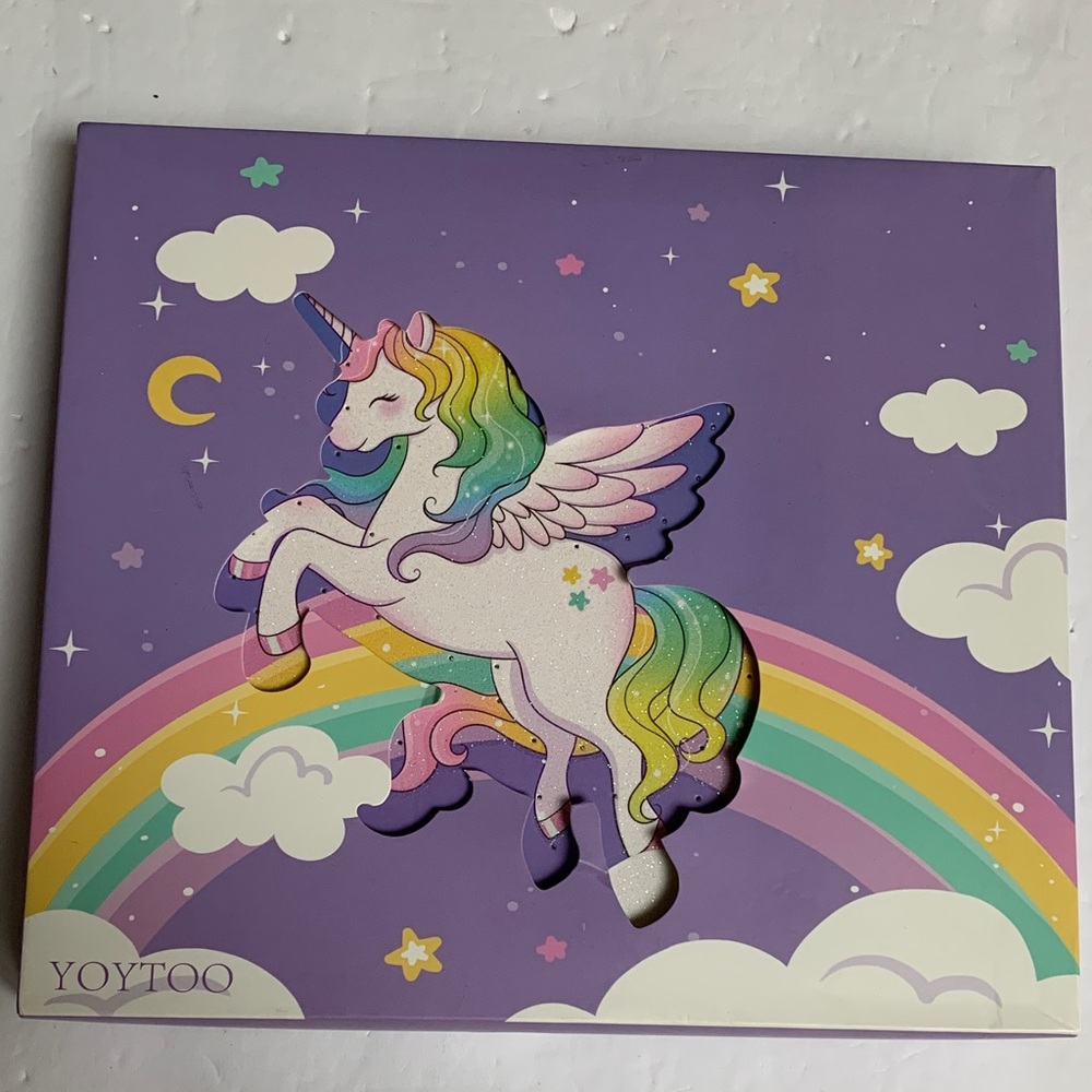 Enchanted Unicorn Notes Book in Purple and Rainbow for Girls Gift 🎁. Brand new.